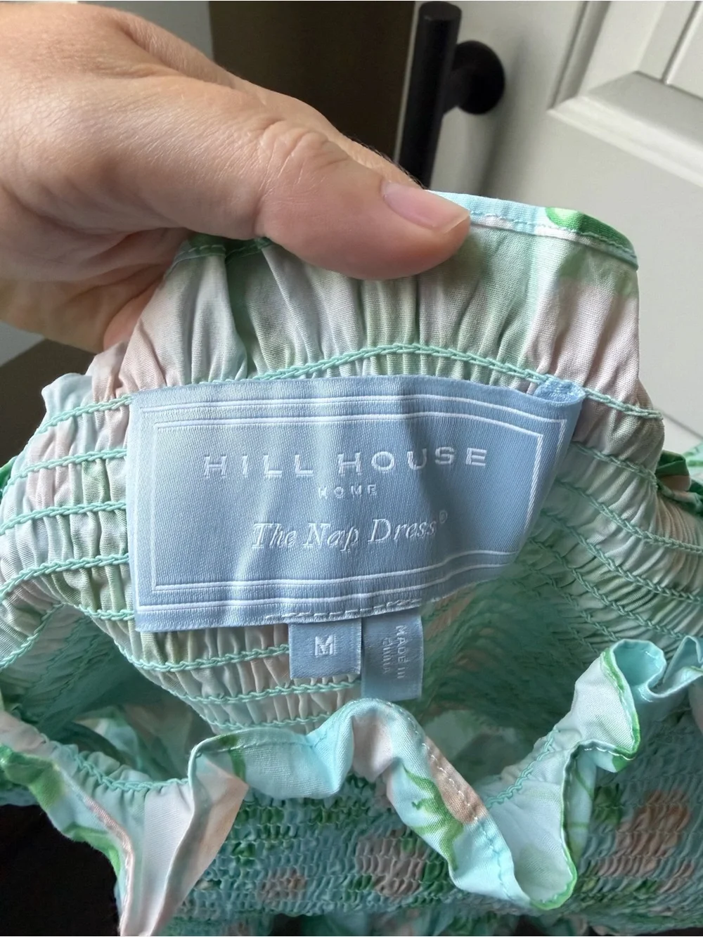 Hill House Home Elizabeth Nap Dress Blue Roses - Picture 3 of 4